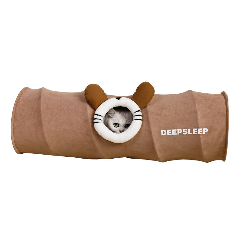 Cat tunnel and bed — a toy, hiding spot, and resting place