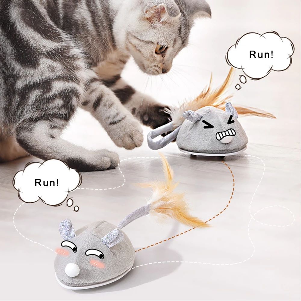 Electronic mouse for cat — interactive USB toy