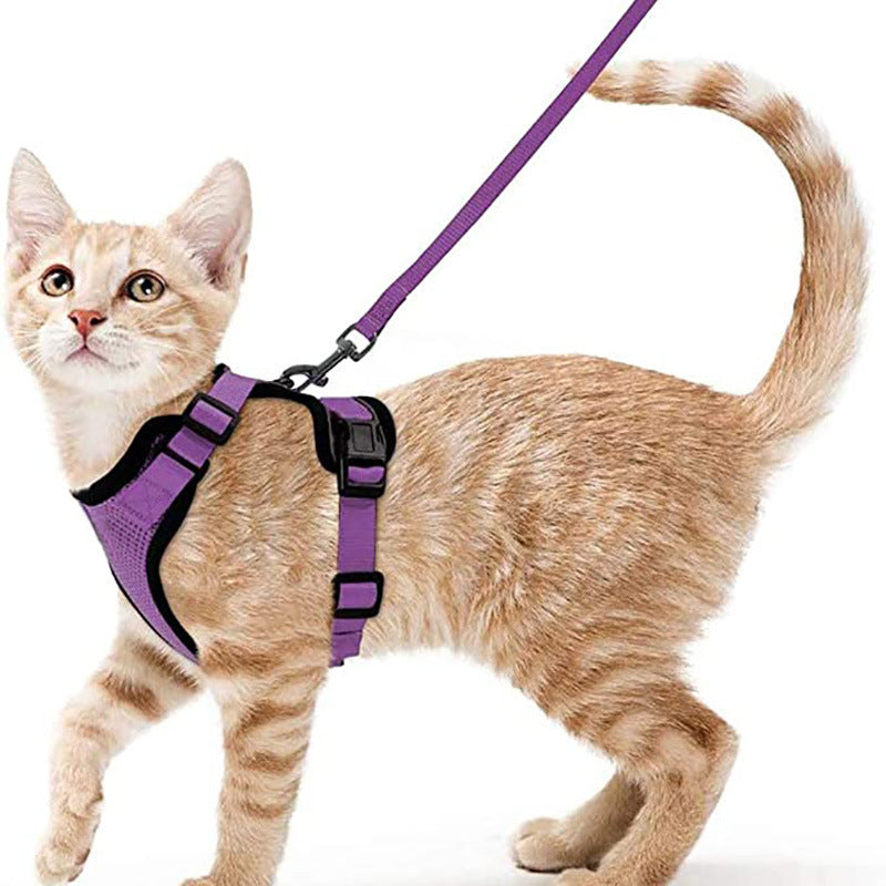 Cat Harness - Reflective, Adjustable, Anti-Escape