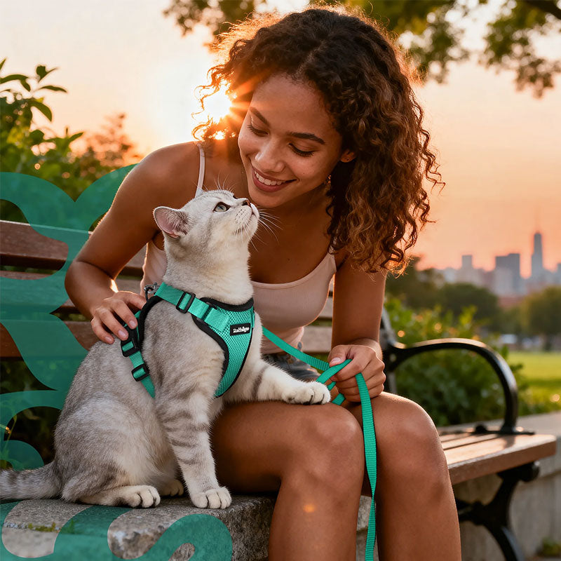 Cat Harness - Reflective, Adjustable, Anti-Escape