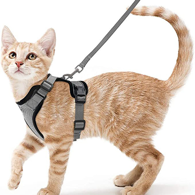 Cat Harness - Reflective, Adjustable, Anti-Escape