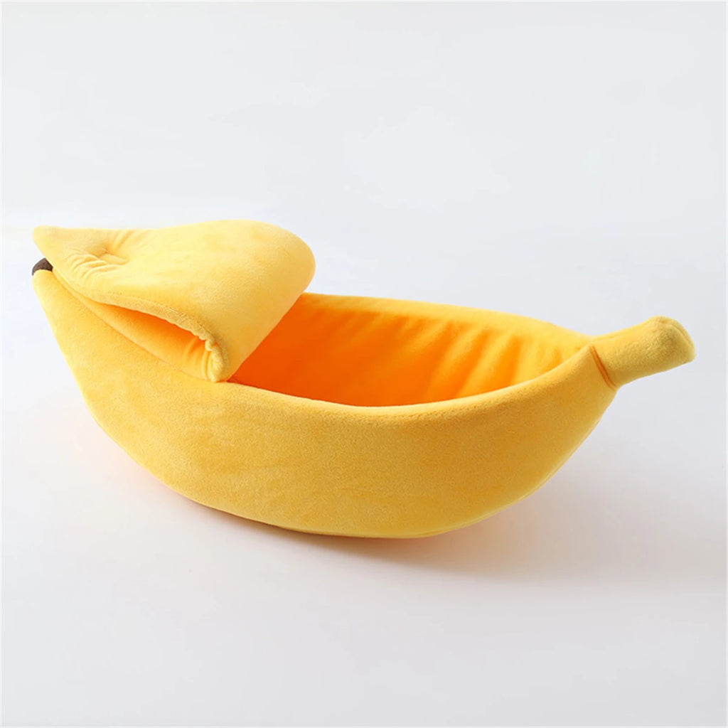 Legowisko w kształcie banana — miękkie, ciepłe i przenośne dla kota i psa